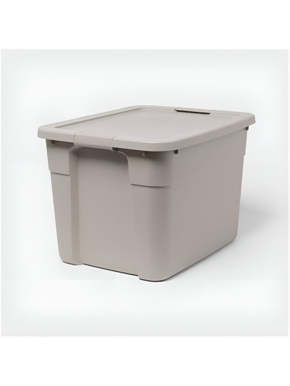 20gal Latching Storage Tote Light Gray